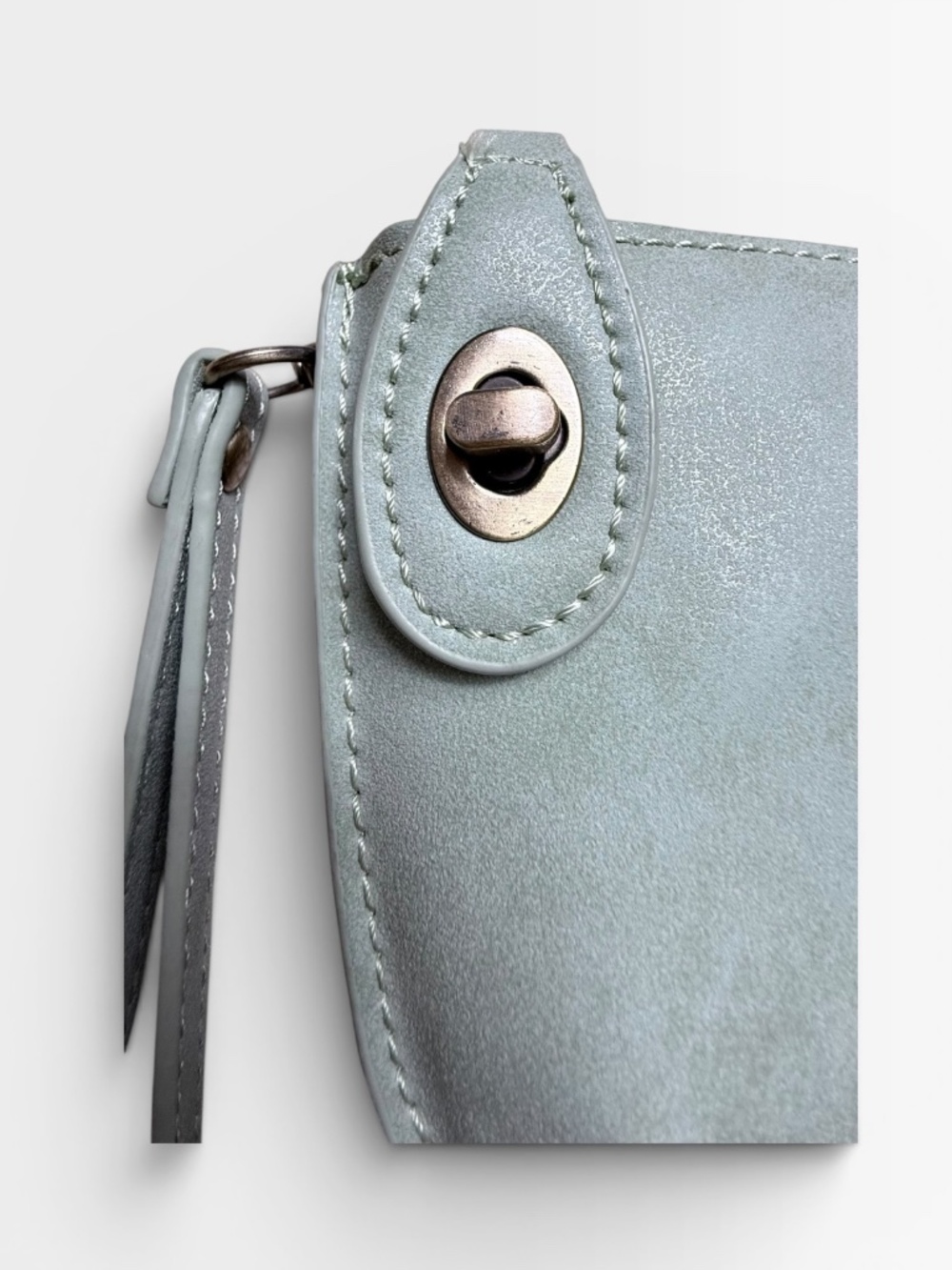 Susan Joy Mini Wristlet Crossbody Wallet in Mint NWT OS - Picture 4 of 7